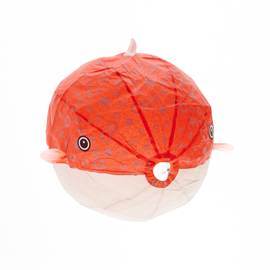 Paperballoon_Blowfish_Big_red-grey_1