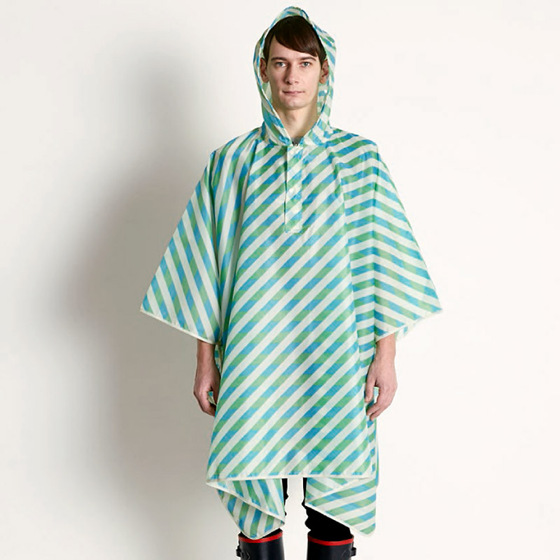 dankedesign_raincape_green_blue_stripe_front