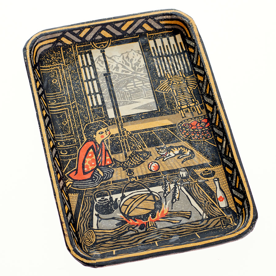 Shinkougei_Washipaper_Picture-Plate-L_Cooking-Girl