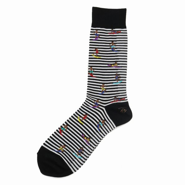 Marcomonde_Socks_Hawaii_Surfer_black_1