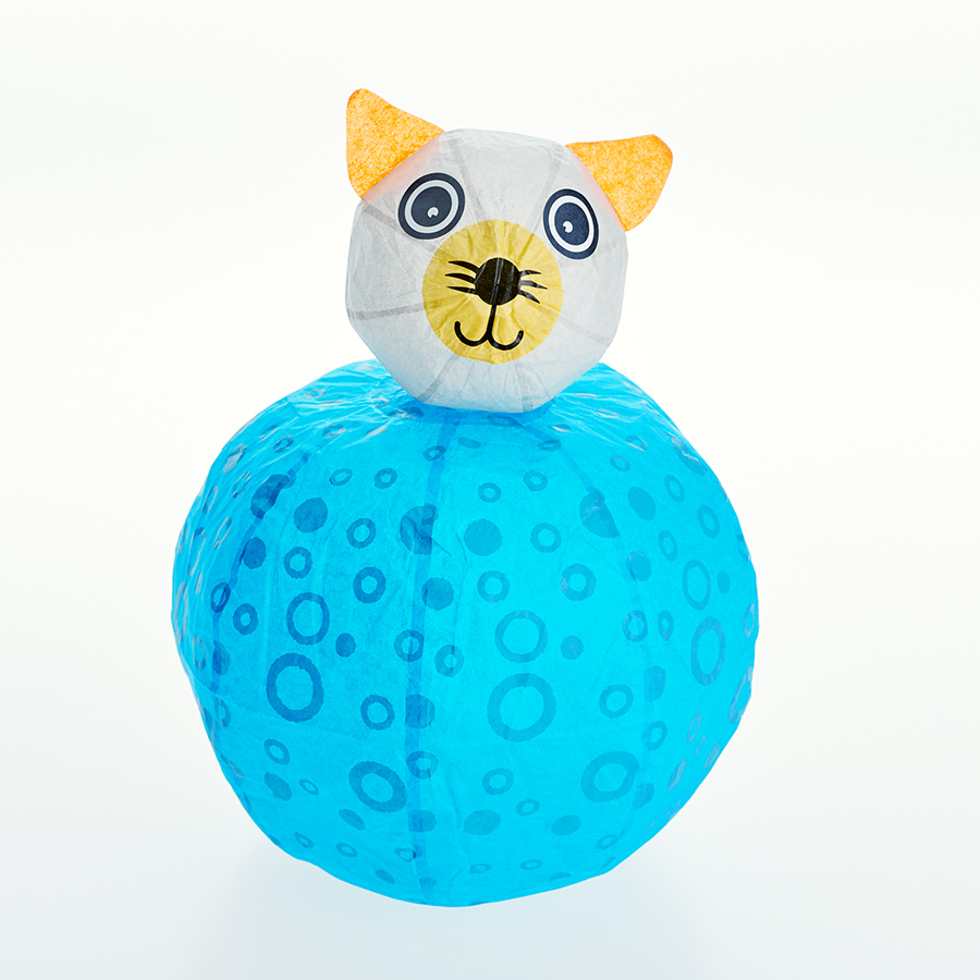 Kamifusen_Paperballoon_Cat_Grey_1